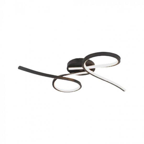 Plafoniera LED Designer Abstract 24W corp negru lumina calda IP20