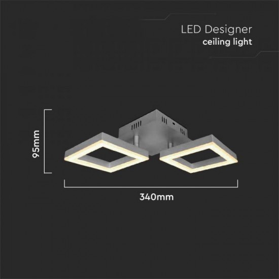 Plafoniera LED Designer 14W lumina calda finisaj elegant IP20
