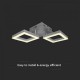 Plafoniera LED Designer 14W lumina calda finisaj elegant IP20