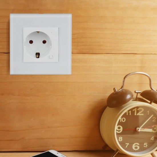 Priza WIFI alba compatibila cu AMAZON ALEXA si GOOGLE HOME
