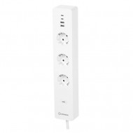 Prelungitor inteligent cu intrerupator 3 prize 4 porturi USB Ledvance Smart+ WiFi Multipower socket EU compatibil Alexa si Google Assistant