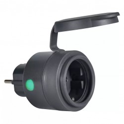 Priza inteligenta de exterior Ledvance Smart+ WiFi Compact outdoor Plug EU compatibila Alexa si Google Assistant IP44