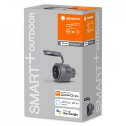 Priza inteligenta de exterior Ledvance Smart+ WiFi Compact outdoor Plug EU compatibila Alexa si Google Assistant IP44