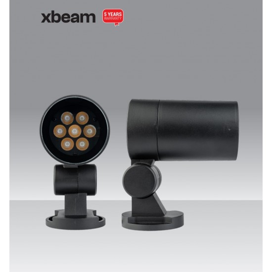 Proiector LED arhitectural XBEAM 24W corp aluminiu gri inchis orientabil unghi 5 grade IP66