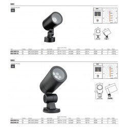 Proiector LED arhitectural XBEAM 24W corp aluminiu gri inchis orientabil unghi 5 grade IP66