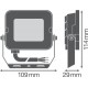 Proiector LED 10W LEDVANCE COMPACT negru alb IP65