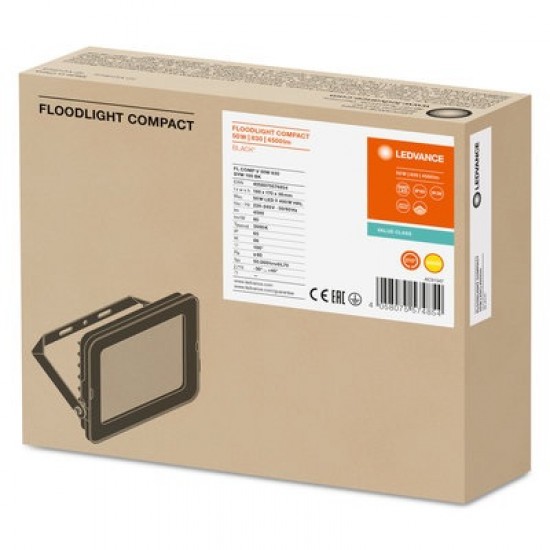 Proiector LED 50W LEDVANCE COMPACT negru alb IP65