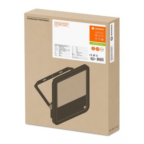Proiector LED cu senzor crepuscular 125W LEDVANCE Corp Negru lumina neutra IP65