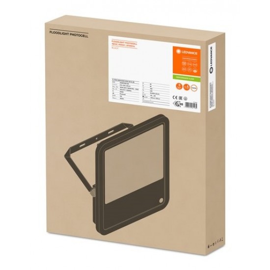 Proiector LED cu senzor crepuscular 165W LEDVANCE Corp Negru lumina neutra IP65