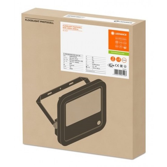 Proiector LED cu senzor crepuscular 65W LEDVANCE Corp Negru lumina neutra IP65