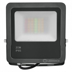 Proiector LED inteligent 20W Ledvance Smart+ WiFi gri inchis dimabil RGBW compatibil Amazon Alexa si Google Assistant IP65
