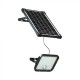 Proiector LED 30W corp negru cu senzor PIR si panou solar baterie LiFePO4 6.4V 6000mA inlocuibila si control inteligent cu telecomanda IP65