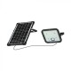 Proiector LED 30W corp negru cu senzor PIR si panou solar baterie LiFePO4 6.4V 6000mA inlocuibila si control inteligent cu telecomanda IP65
