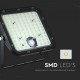 Proiector LED 30W corp negru cu senzor PIR si panou solar baterie LiFePO4 6.4V 6000mA inlocuibila si control inteligent cu telecomanda IP65