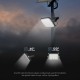 Proiector LED 10W corp negru cu senzor PIR si panou solar baterie LiFePO4 3.7V 3600mA inlocuibila si control inteligent cu telecomanda IP65