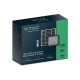 Proiector LED 10W corp negru cu senzor PIR si panou solar baterie LiFePO4 3.7V 3600mA inlocuibila si control inteligent cu telecomanda IP65