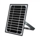 Proiector LED 10W corp negru cu senzor PIR si panou solar baterie LiFePO4 3.7V 3600mA inlocuibila si control inteligent cu telecomanda IP65