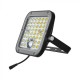 Proiector LED 10W corp negru cu senzor PIR si panou solar baterie LiFePO4 3.7V 3600mA inlocuibila si control inteligent cu telecomanda IP65