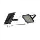Proiector LED 10W corp negru cu senzor PIR si panou solar baterie LiFePO4 3.7V 3600mA inlocuibila si control inteligent cu telecomanda IP65