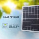 Proiector LED 20W corp alb cu panou solar si telecomanda cu functii multiple IP65