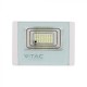 Proiector LED 20W corp alb cu panou solar si telecomanda cu functii multiple IP65