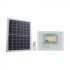 Proiector LED 20W corp alb cu panou solar si telecomanda cu functii multiple IP65