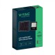 Proiector LED 12W corp negru cu panou solar 100W si telecomanda cu functii multiple IP65