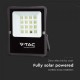 Proiector LED 16W corp negru cu panou solar 200W si telecomanda cu functii multiple IP65