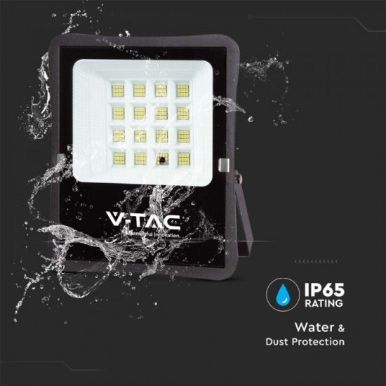 Proiector LED 16W corp negru cu panou solar 200W si telecomanda cu functii multiple IP65