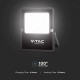 Proiector LED 16W corp negru cu panou solar 200W si telecomanda cu functii multiple IP65