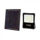 Proiector LED 20W corp negru cu panou solar 300W si telecomanda cu functii multiple IP65