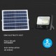 Proiector LED negru 16W Alb Neutru cu panou solar