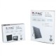 Proiector LED negru 16W Alb Neutru cu panou solar