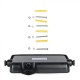 Proiector LED 10W cu senzor PIR panou solar si port USB corp negru lumina neutra IP65