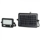 Proiector LED 10W cu senzor PIR panou solar si port USB corp negru lumina neutra IP65