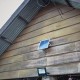 Proiector LED negru 20W Alb Rece cu panou solar si telecomanda cu functii multiple