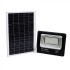 Proiector LED negru 50W Alb Neutru cu panou solar si telecomanda cu functii multiple