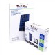 Proiector LED negru 50W Alb Neutru cu panou solar si telecomanda cu functii multiple