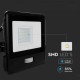 Proiector LED cu senzor 20W Cip SAMSUNG Corp Negru Alb cablu 1m
