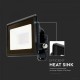 Proiector LED 20W cip SAMSUNG conexiune directa Corp Negru IP65