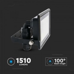 Proiector LED 20W cip SAMSUNG conexiune directa Corp Negru IP65