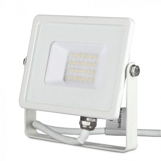 Proiector LED 20W Cip Samsung Corp Alb Alb Rece