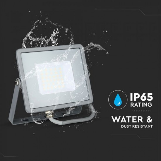 Proiector LED 30W cip Samsung Corp Gri lumina rece