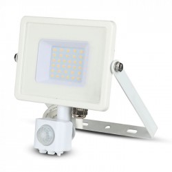 Proiector LED cu senzor 30W Cip SAMSUNG Corp Alb Alb Rece