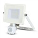Proiector LED cu senzor 30W Cip SAMSUNG Corp Alb Alb Rece