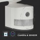 Proiector LED 18W Senzor WiFi si Camera Alb Rece