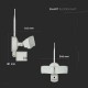 Proiector LED 18W Senzor WiFi si Camera Alb Rece