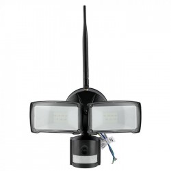 Proiector LED 18W Senzor WiFi si Camera Alb Rece Corp Negru