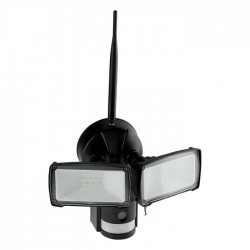 Proiector LED 18W Senzor WiFi si Camera Alb Rece Corp Negru