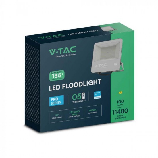 Proiector LED 100W Evolution cip Samsung 135lm/W Corp Negru IP65